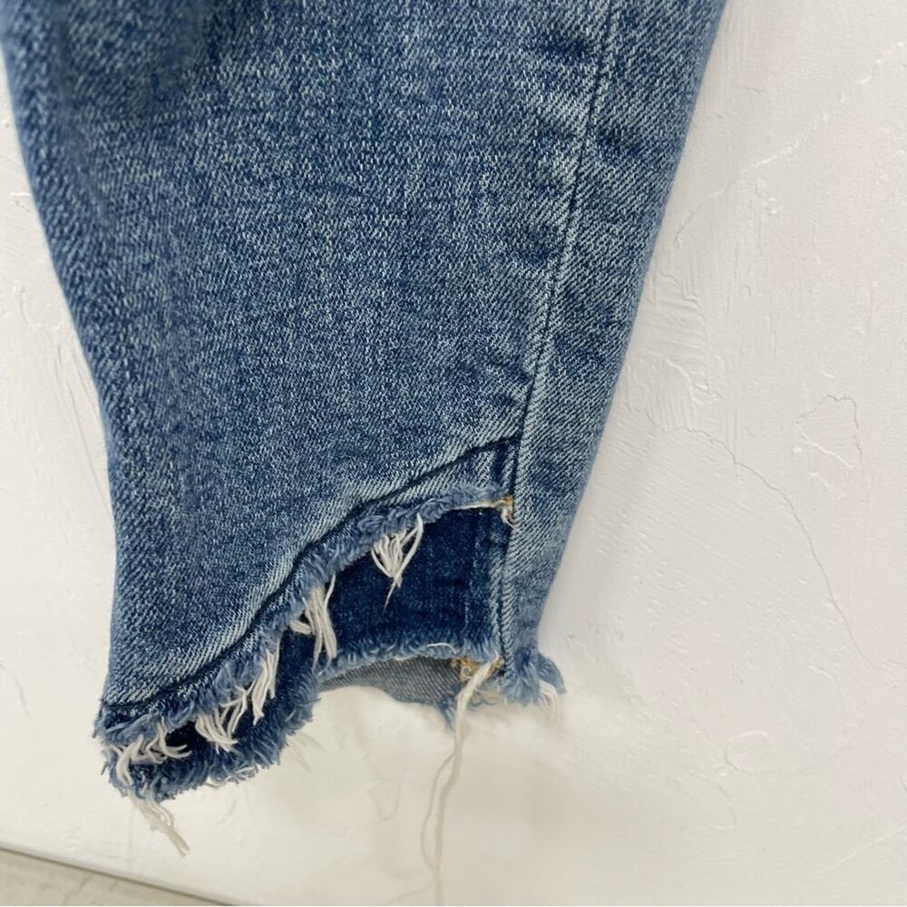 Blank NYC Light Wash Step Hem The Reade Crop Skinny Jeans Womens 28 Blue - Picture 9 of 13
